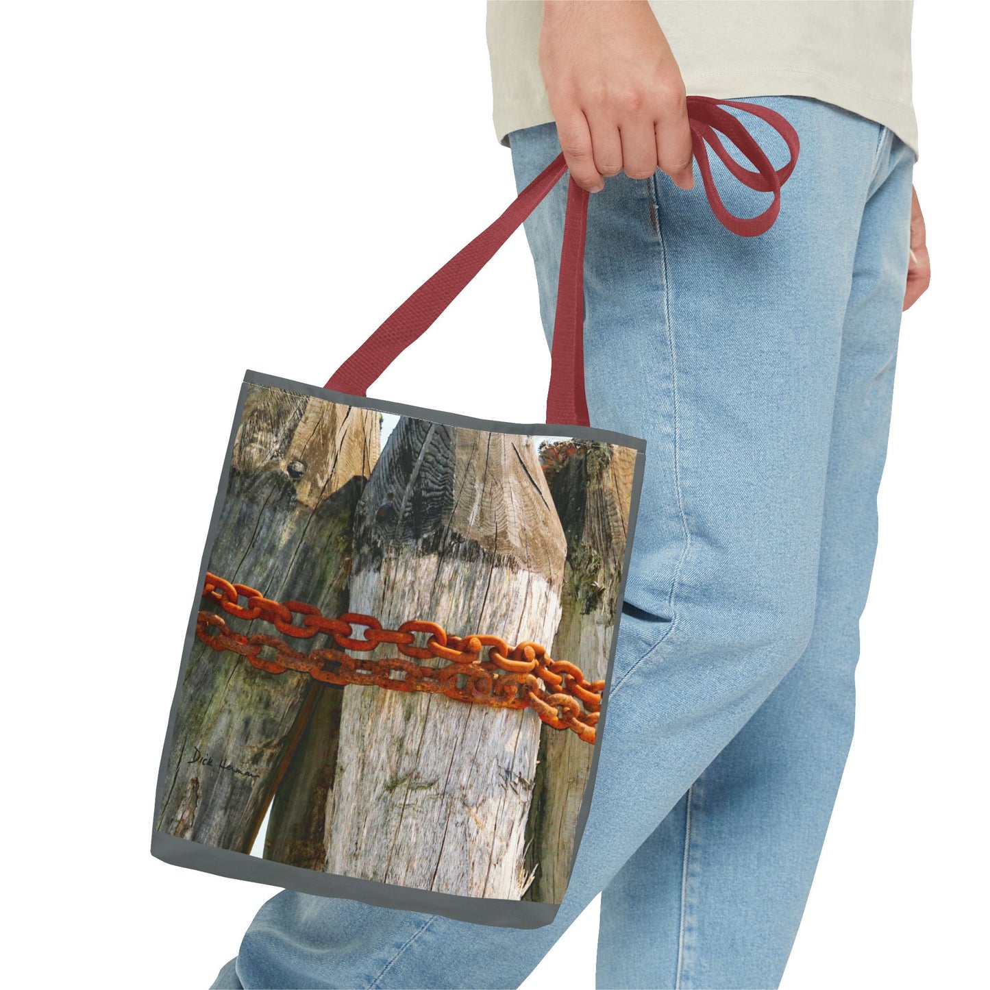 Chained Piles Tote Bag