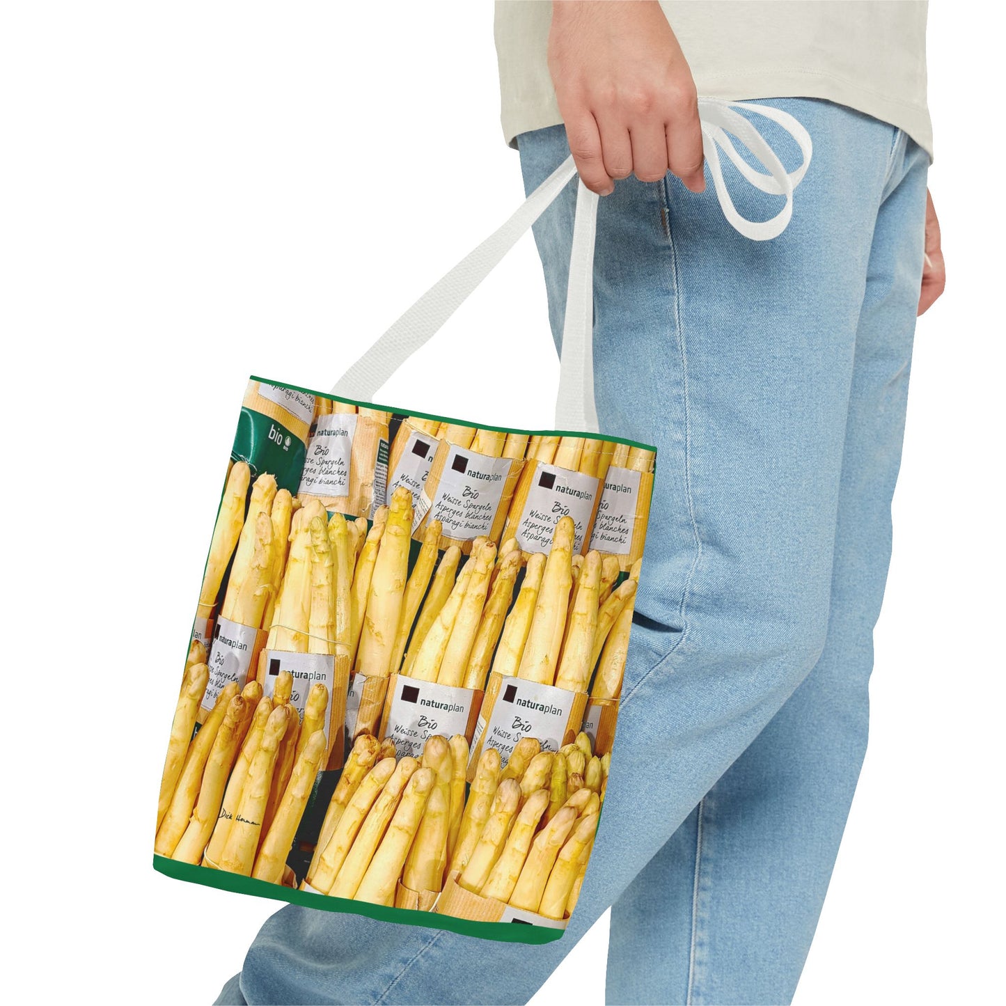 White Asparagus Tote Bag (AOP)