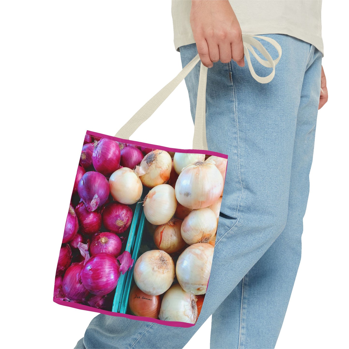 Red & White Onions Tote Bag (AOP)