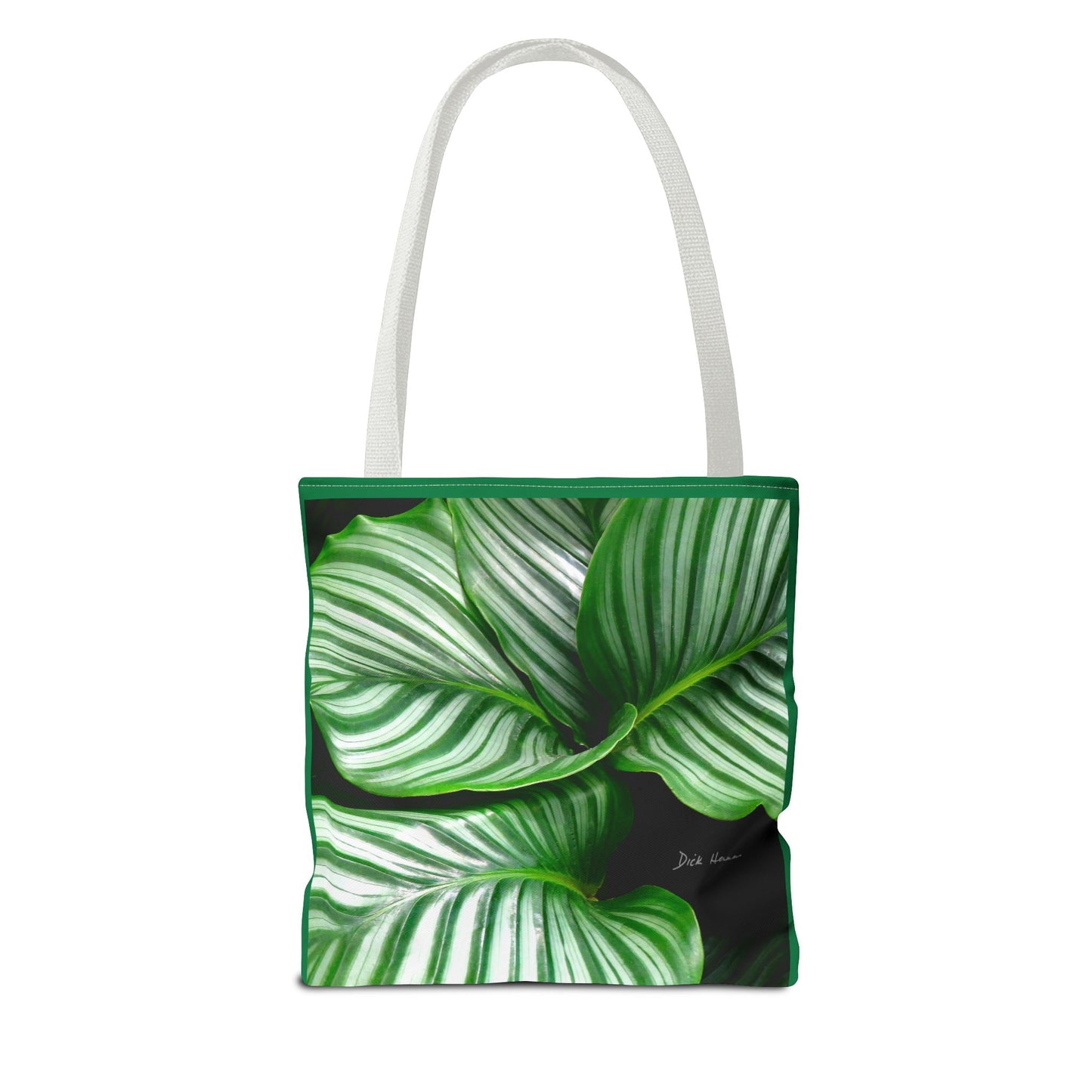 Pin Stripe CalatheaTote Bag