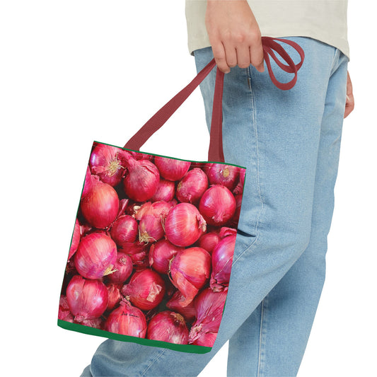 Red Onions Tote Bag (AOP)