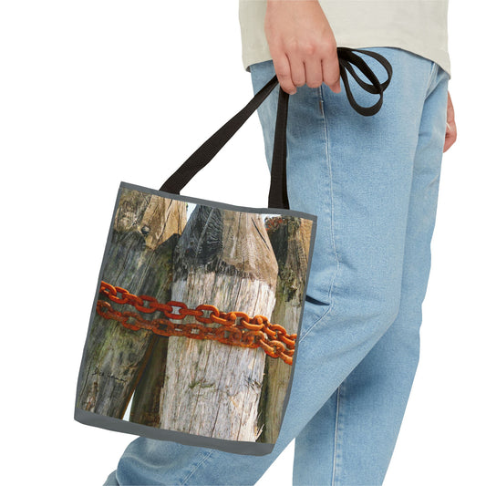 Chained Piles Tote Bag