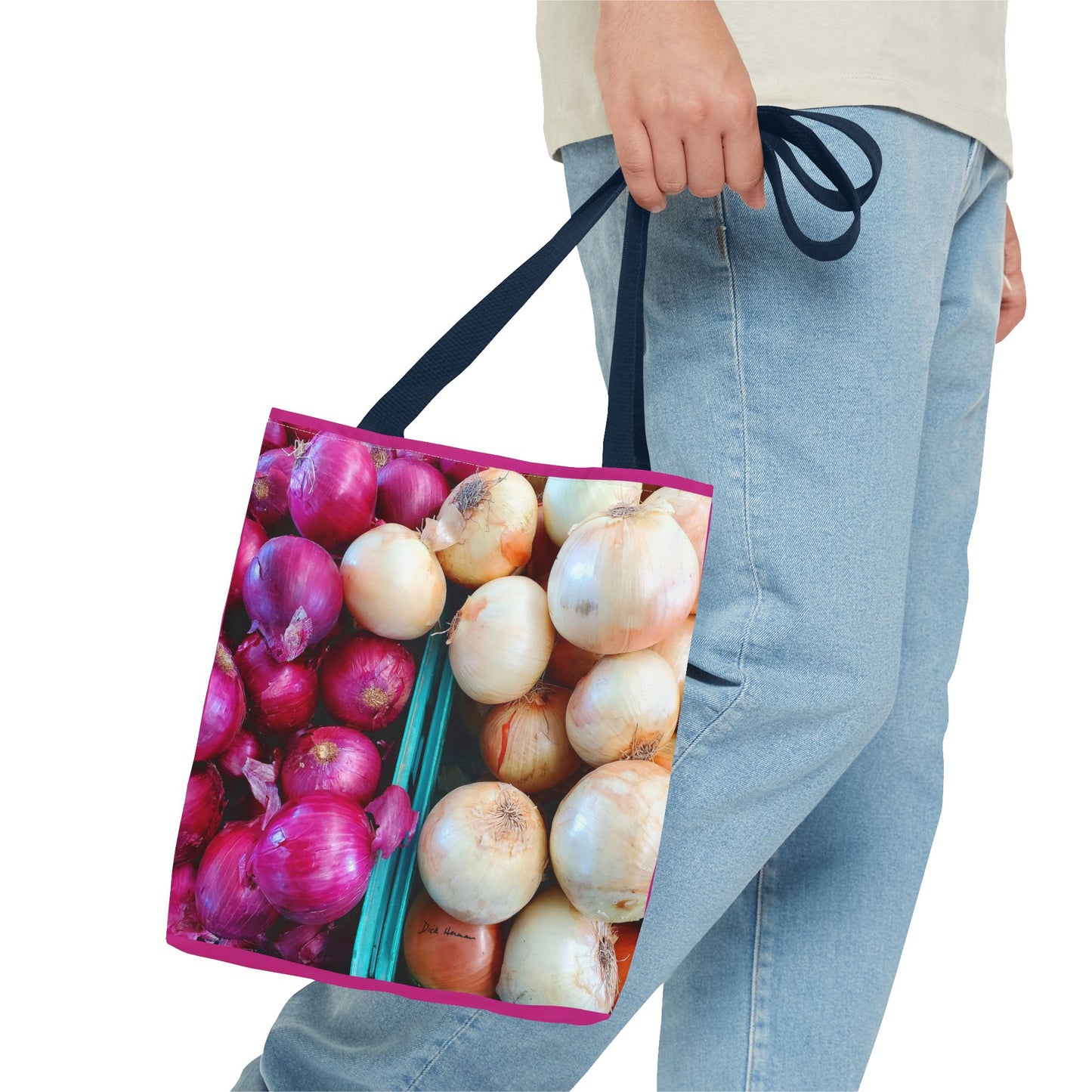 Red & White Onions Tote Bag (AOP)